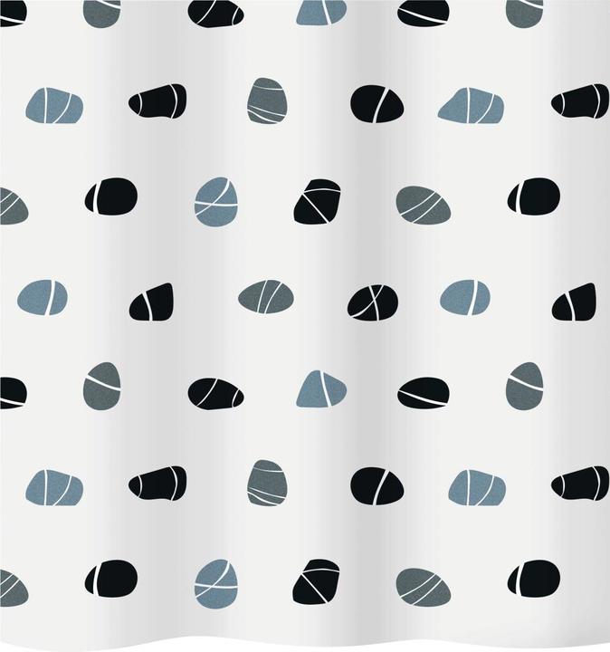 Image du produit Diaqua Rideau de douche textile Stones (120 x 200 cm)