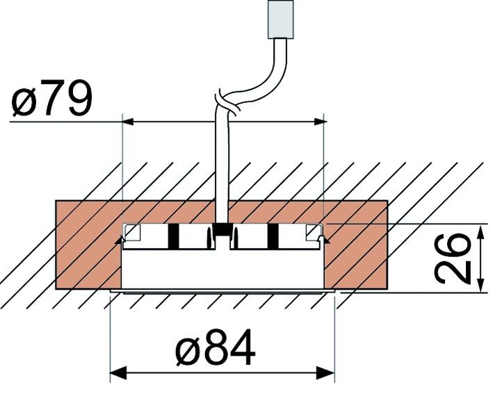 Produktbild Elektra Einbauleuchtengehäuse (GX53)