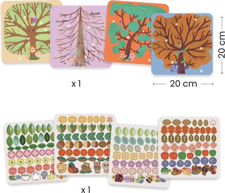 Actual product image Djeco Filzbilder Jahreszeiten