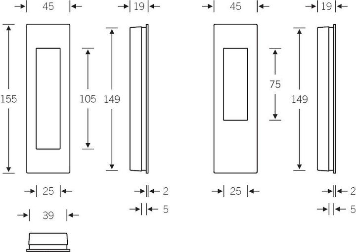 Produktbild FSB Schiebetür-Muschelgriffe