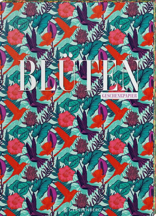Produktbild Geschenkpapier-Heft Blüten (10x)