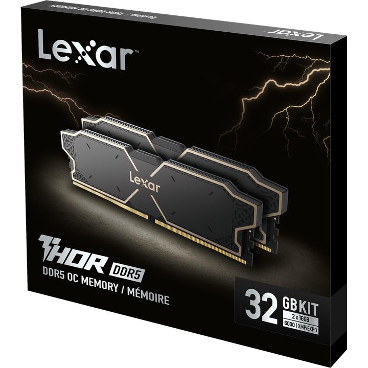 Actual product image Lexar Thor OC (2 x 16GB, 6000 MHz, DDR5 RAM, U-DIMM)