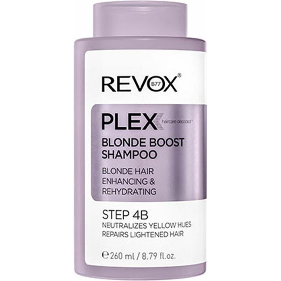 Revox, Shampoo, PLEX blonde boost shampoo step 4b 260ml (260 ml, Flüssiges Shampoo)