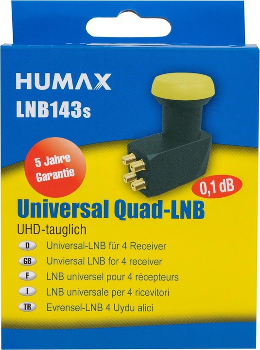Immagine prodotto Humax L1940 - F - 4 cm - Nero - Verde (Quattro LNB, 40mm)