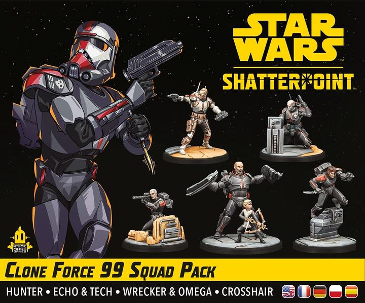 Produktbild Atomic Mass Games AMGD1024 - Star Wars: Shatterpoint - Clone Force 99 Squad Pack (Squad-Pack Kloneinheit 99