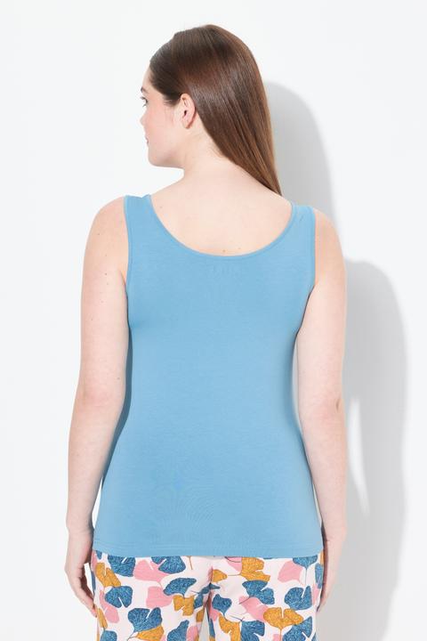 Actual product image Ulla Popken 2 Pack Eco Cotton Ginkgo Print Tanks (50, 52)