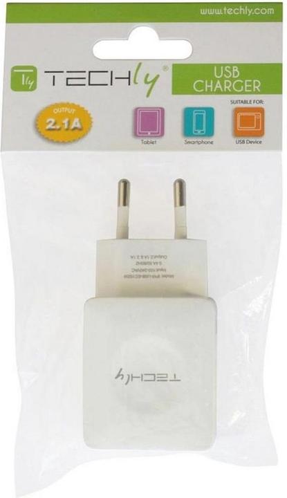 Produktbild Techly Two ports USB charger 2x USB 5V 2.1A&2.1A (10.50 W)