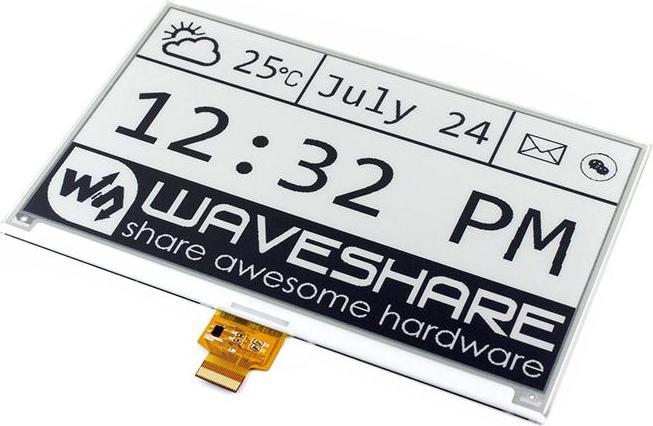 Immagine prodotto WaveShare 7.5 800×480 ePaper Display HAT für Raspberry Pi v2