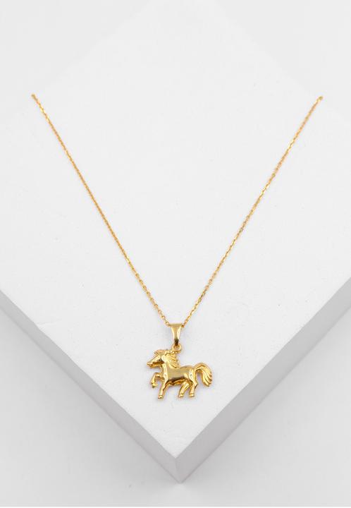 Image du produit Muau Pendant horse yellow gold 750, 19x16mm (Or jaune 750/18K)