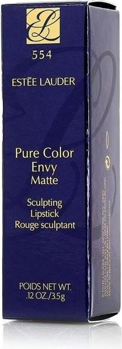 Actual product image Estée Lauder Pure Color Envy - Matte Sculpting Lipstick Deep Secret 554 (Deep Secret 554)