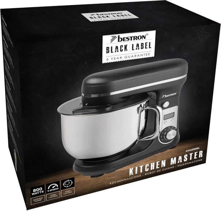 Actual product image Bestron Super Silent 4-in-1 Kitchen Machine with DC Motor, 6 Speeds & Pulse Function (800 W, 6 l)