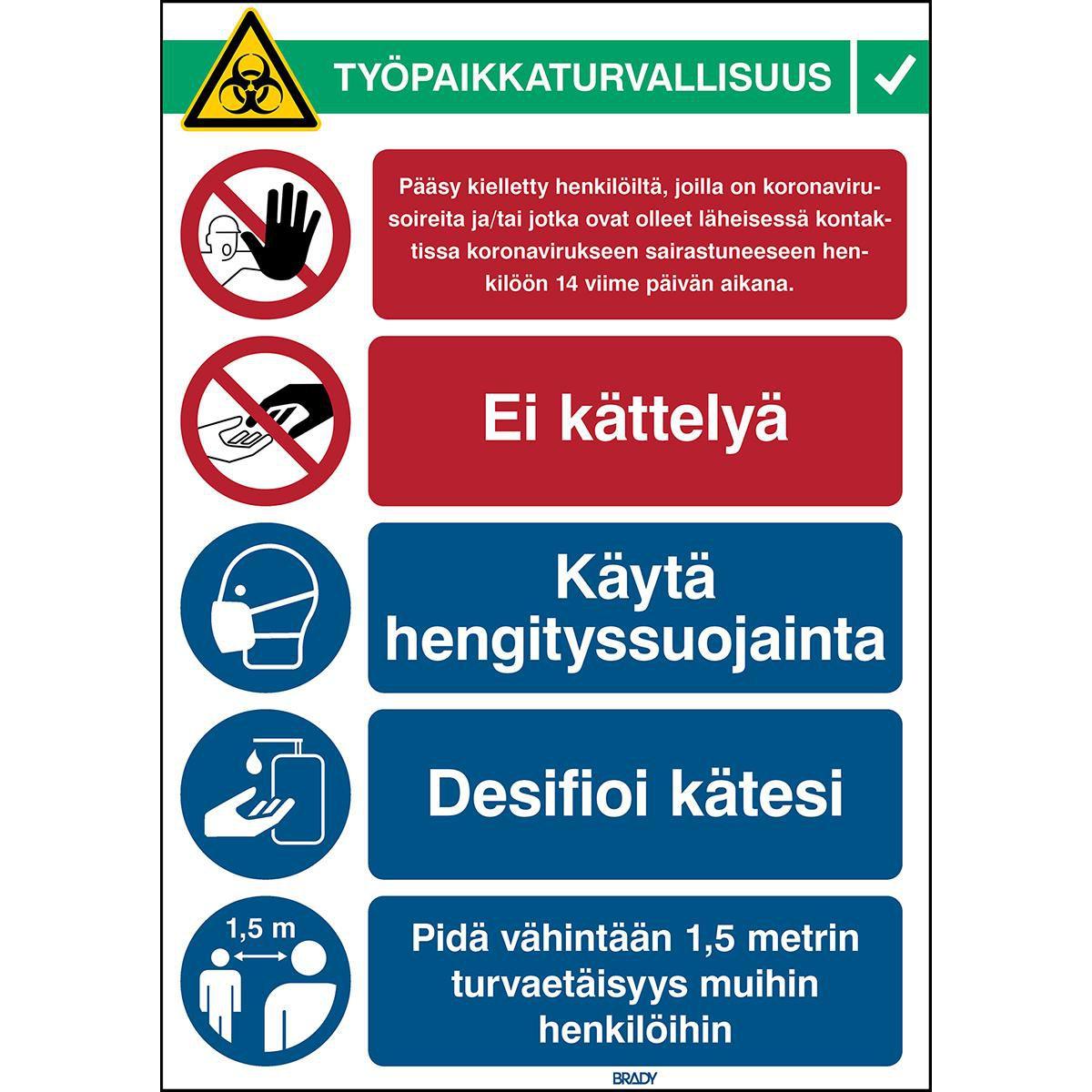 Brady, Etiketten, Safety Sign