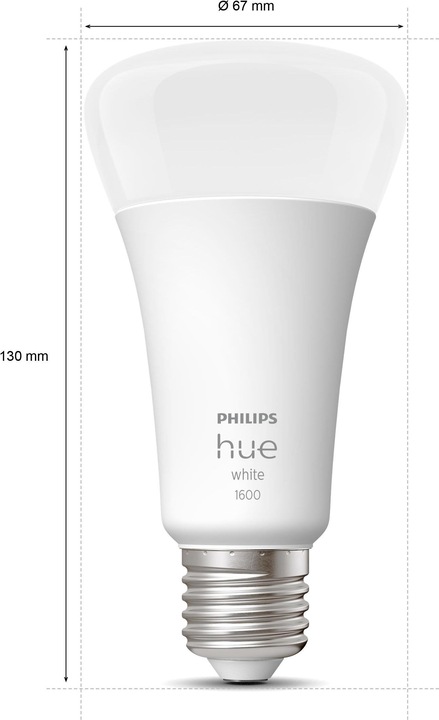 Immagine prodotto Philips Hue Tonalità Bianco (E27, 15.50 W, 1600 lm, 1 x, F)
