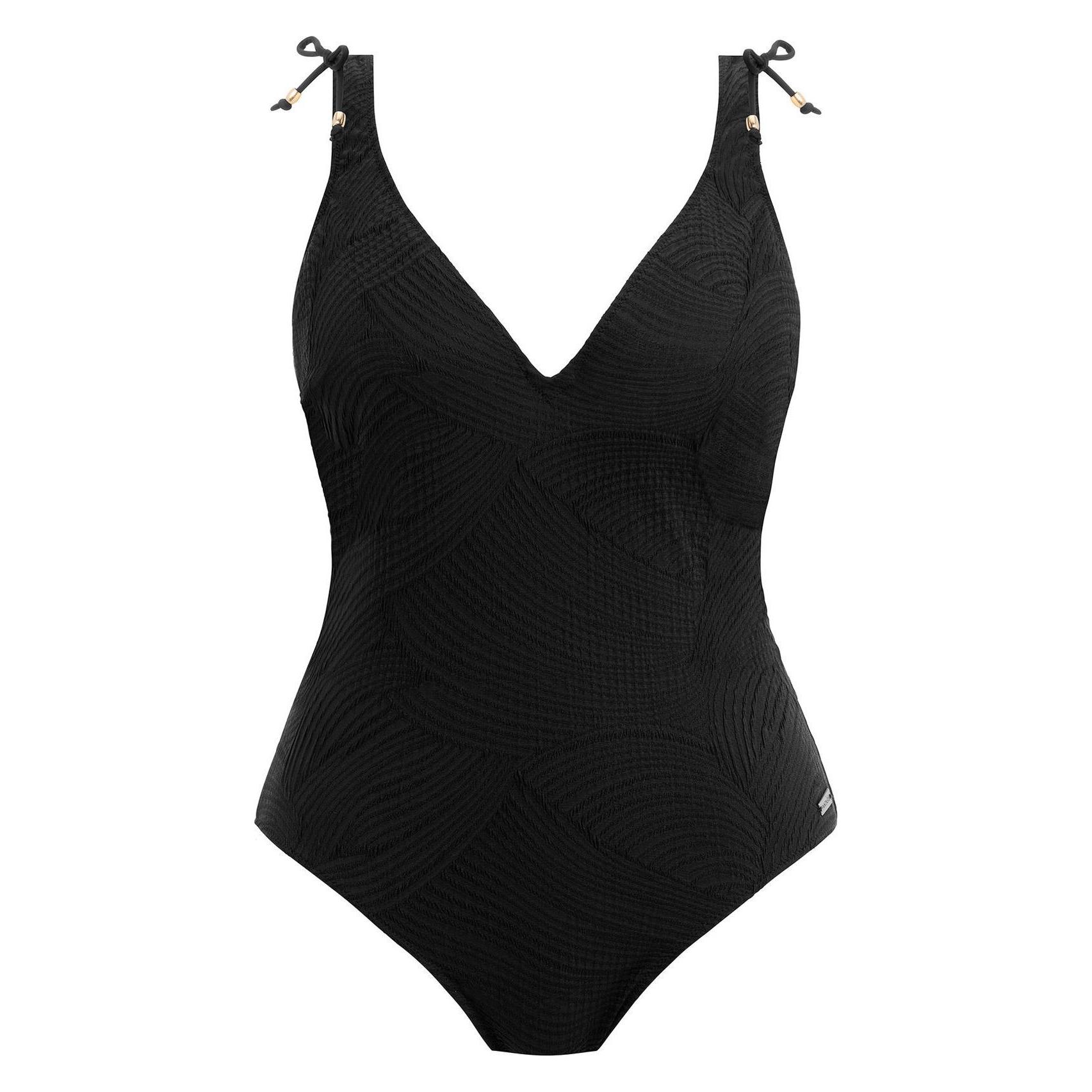 Fantasie, Bh's, Ottawa Uw Plunge Dames Badpak - Zwart, Zwart, (Een Eenheid Per Verpakking, 90 F)