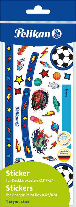 Image du produit Pelikan Feuille d'autocollants Motif imperméable, bleu