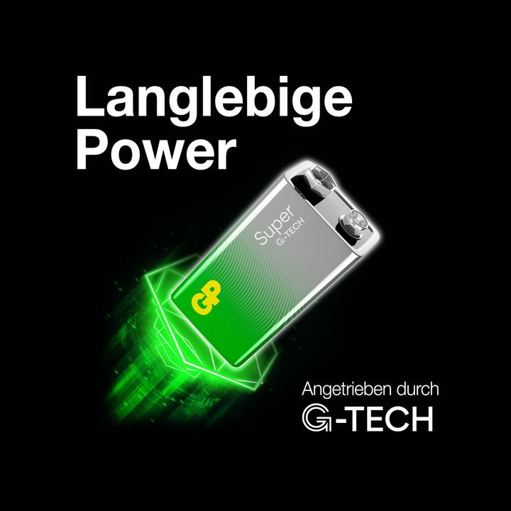 Produktbild GP Batteries 9 V Batterie Super Alkaline Batterien 9V, 8er (1 Stk., 9V Block)