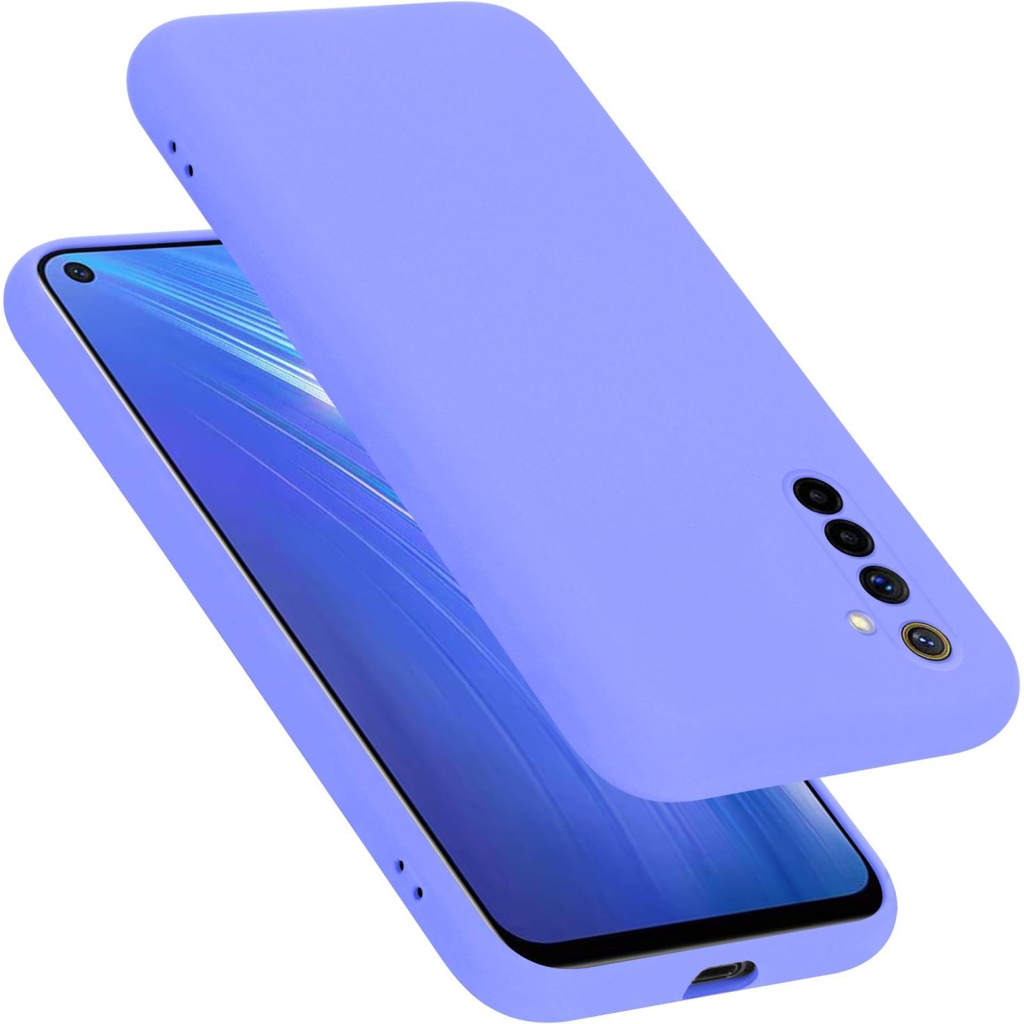 Cadorabo TPU Liquid Silicone Case Hülle für Realme 6 4G / 6s (Apple iPhone 6, Apple iPhone 6s), Smartphone Hülle, Violet...