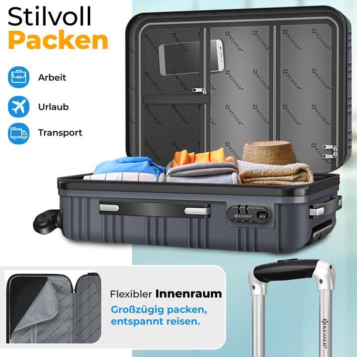 Image du produit Kesser Set de 3 valises rigides Set de valises de voyage rigides (45 l)