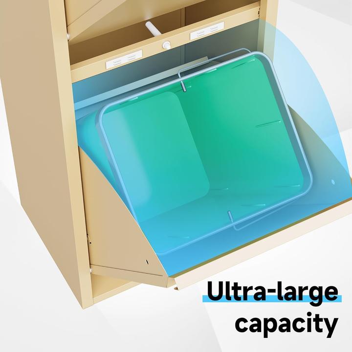 Actual product image Veehaus Küchenmülleimer mit Klappen (45 l)