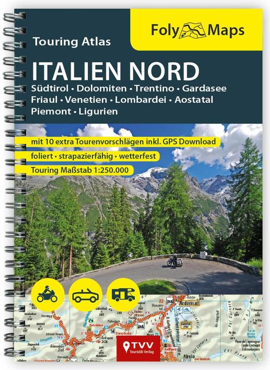 Produktbild FolyMaps Touringatlas Italien Nord 1:250.000