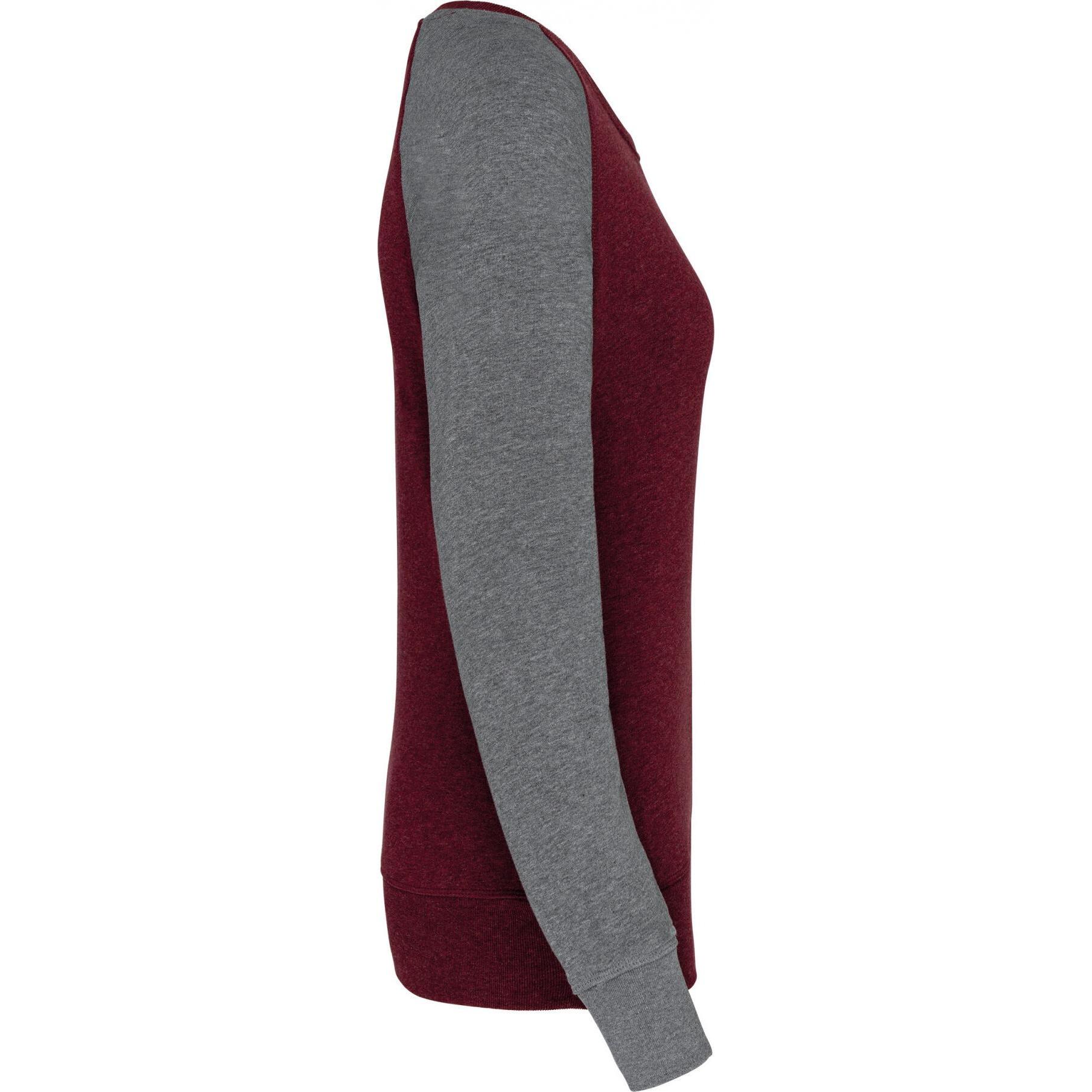 Thumbnail - Kariban, Damen, Pullover, bicolore, Grau, (M)