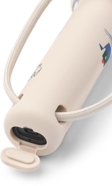 Actual product image Liewood Taschenlampe Gry Silikon mit Print Around the world Sandy (15.70 cm)