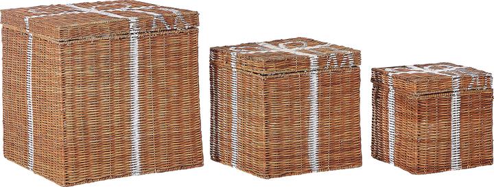 Produktbild Beliani Cadeau (3 x, 30 x 30 x 30 cm, 24 x 24 x 24 cm, 40 x 40 x 40 cm)