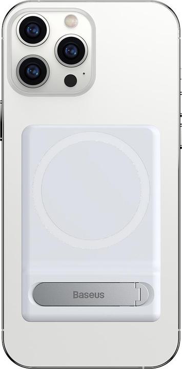 Produktbild Baseus Foldable Magnetic swivel stand holder for iPhone MagSafe (white)