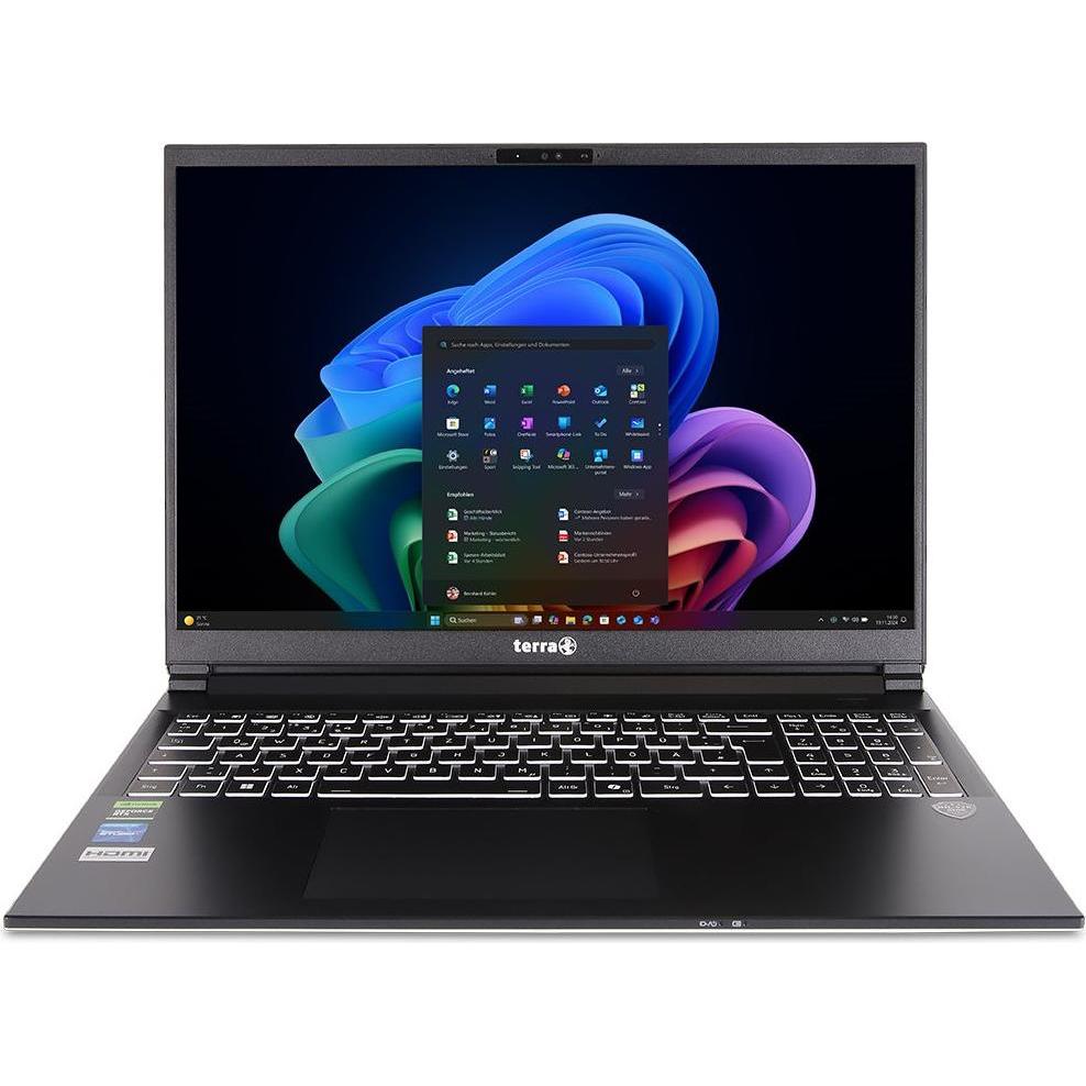 Terra MOBILE GAMER ELITE 3A R7-Ai350 W11P - Copilot+ PC US (16", 1000 GB, 32 GB, Germania), Notebook, Argento