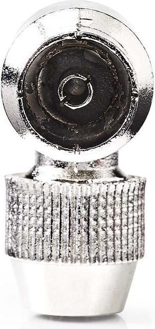 Actual product image Nedis IEC (coax) plug | angled | socket | nickel-plated | 75 Ohm | screw | cable input durc (Plugs and connectors)