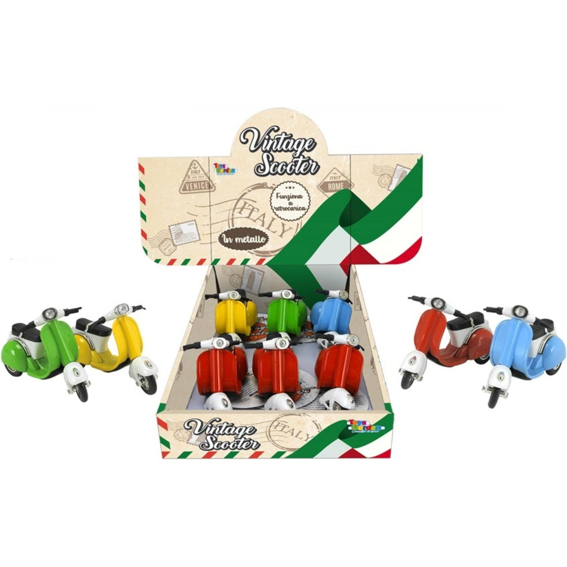 Garden Lights Vintage Scooter In Display 6pz