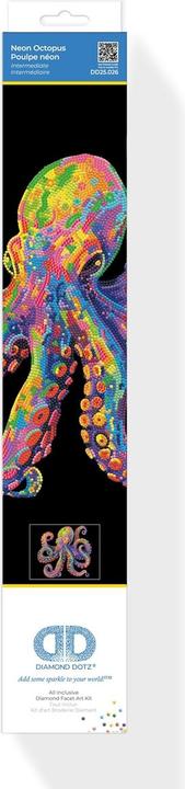 Actual product image Diamond Dotz Diamond Painting Neon Oktopus
