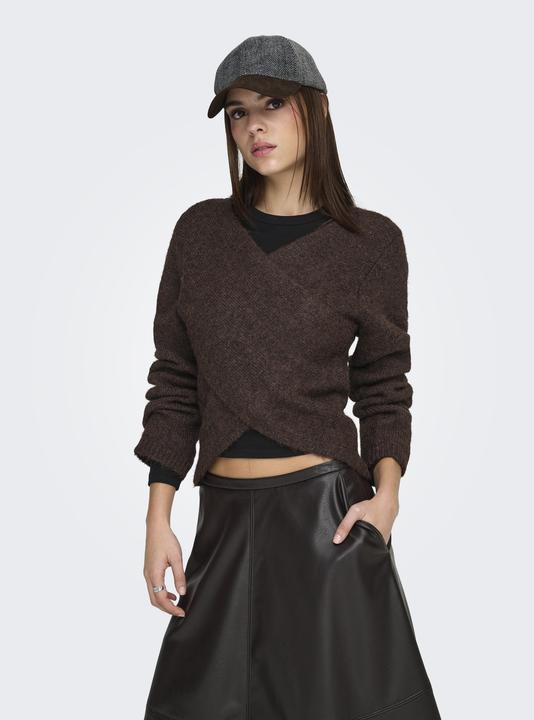 Produktbild Only Onlzaggie Life Ls V-Neck Reversib Ex Knt (M)