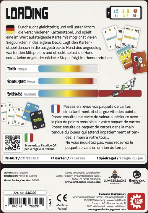 Energy Label Game Factory Loading (German)