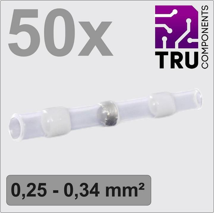 Produktbild Tru Components TC-12888416 Stossverbinder mit Schrumpfschlauch 0.25 mm² 0.34 mm²