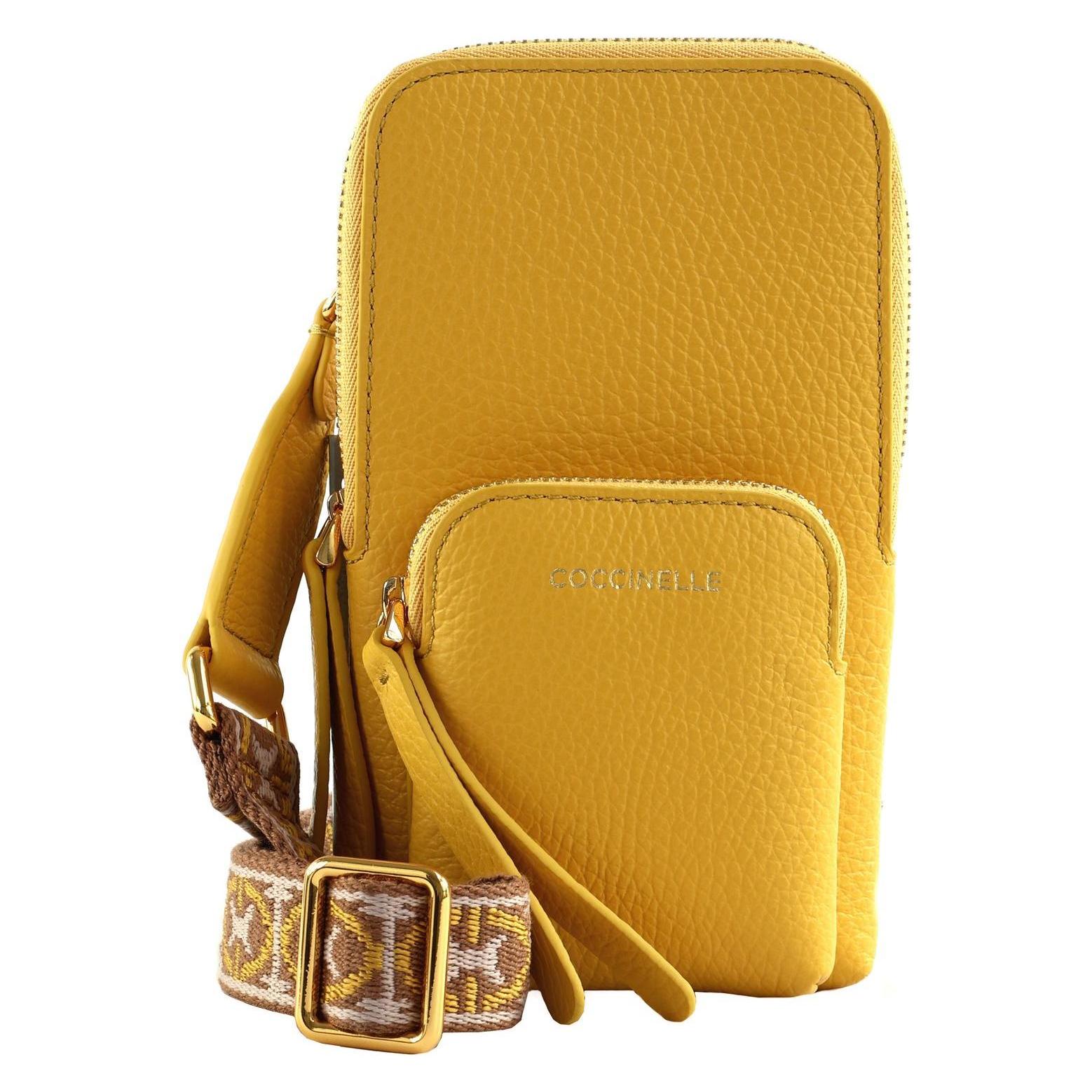 Coccinelle, Damen, Handtasche, Pixie Hi-Tech Phone Bag, Gelb