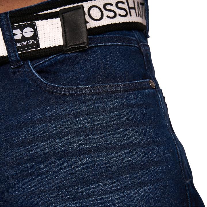 Actual product image Crosshatch Mens Reestier Denim Shorts (30)