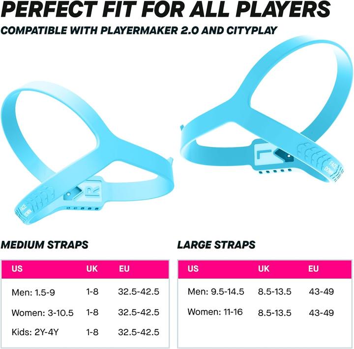 Actual product image Playermaker Ersatzstraps Large (2er-Pack)