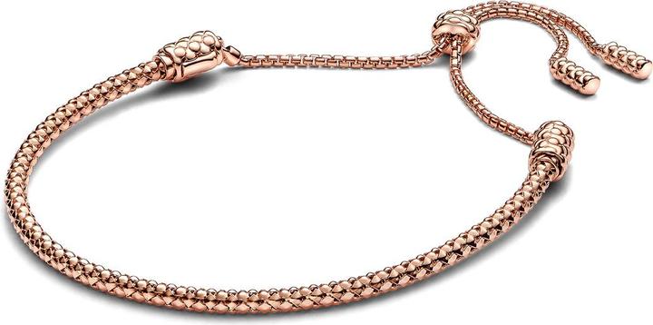 Image du produit Pandora Moments Bracelet serpent (28 cm, Métal, plaqué or rose)
