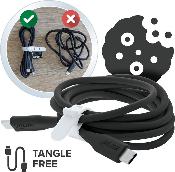 Actual product image InLine USB 2.0 Kabel (0.50 m, USB 2.0, 100 W)