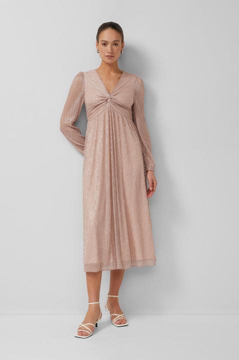 Produktbild s.Oliver Plissiertes Maxikleid mit V-Ausschnitt und Metallic-Effekt (38)