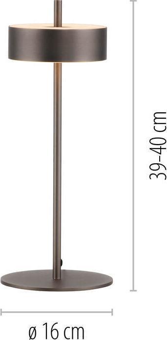 Actual product image Paul Neuhaus LED Tischleuchte Q-Rotate Works with Alexa, APP, Fernbedienung (850 lm)