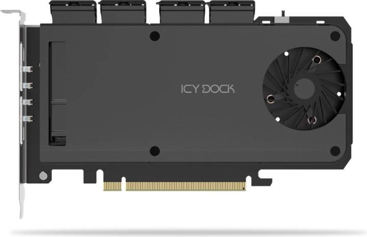 Produktbild Icy Dock Adapter 4 x M.2 NVMe SSD Mobile Rack Adapter Card f