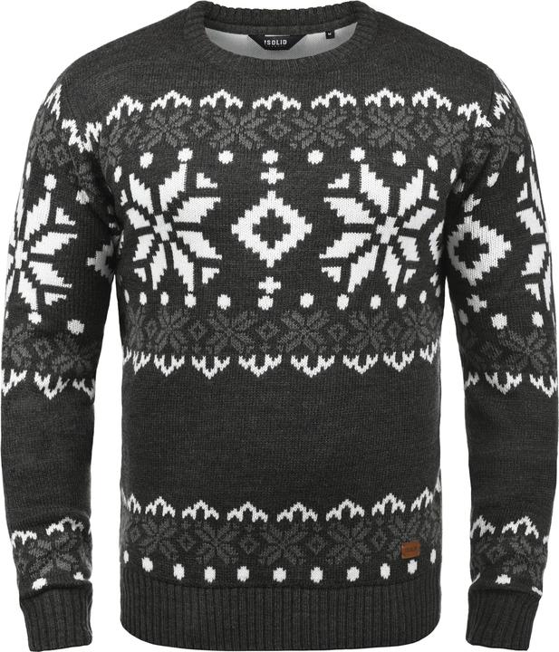 Immagine prodotto Solid Norwig Maglione In Maglia Grossa Pullover Maglieria Da Uomo Con Girocollo (L)