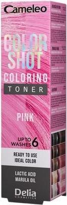 Image du produit Delia Cosmetics Cameleo Color Shot Hair Toner Pink 60ml (Pink)