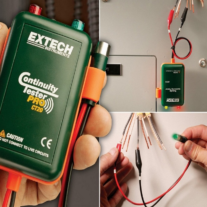 Immagine prodotto Extech Tester di continuità, visivo, 50mA, 2kOhm