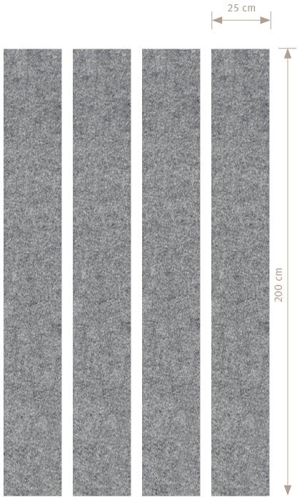 Image du produit Hammerbacher Ensemble de panneaux muraux acoustiques (25 x 200 cm)