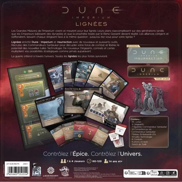 Actual product image Dune Imperium - Lignées (French, 1 - 4 Players)