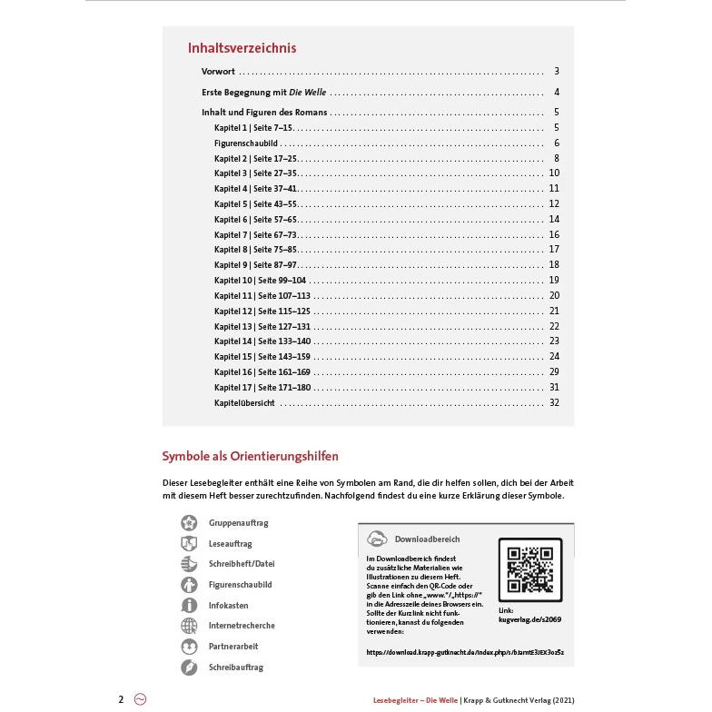 Thumbnail - Die Welle - Morthon Rue - Lesebegleiter, Schulbücher von Julia Biedermann, Michaela Staleker, Udo Staleker