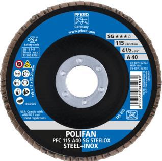 Actual product image Pferd Flap discs Polifan A-Plus (40)